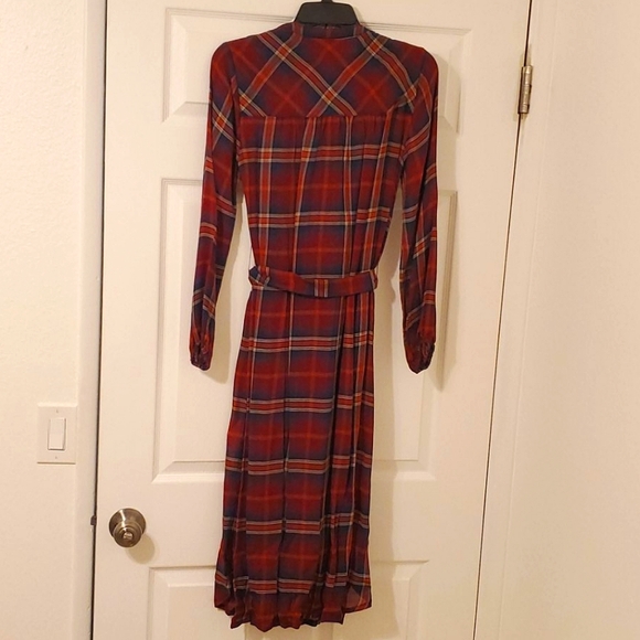 NWT Pendleton long-sleeve button-up plaid dress - Picture 10 of 12